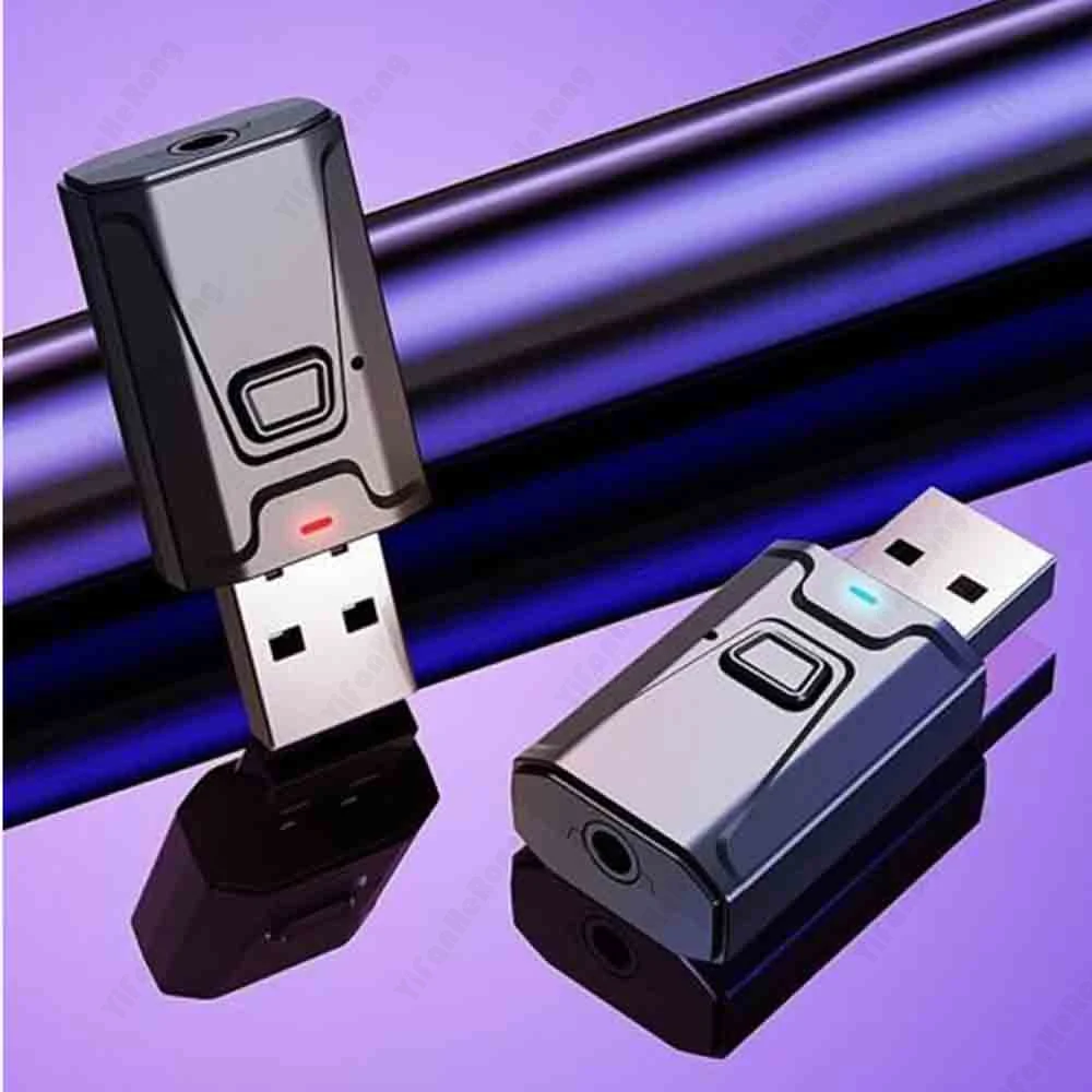 

Мини 5,0 Bluetooth-адаптер совместимый с USB беспроводной передатчик приемник Музыка Аудио для ПК ТВ автомобиля адаптер громкой связи 3,5 мм AUX
