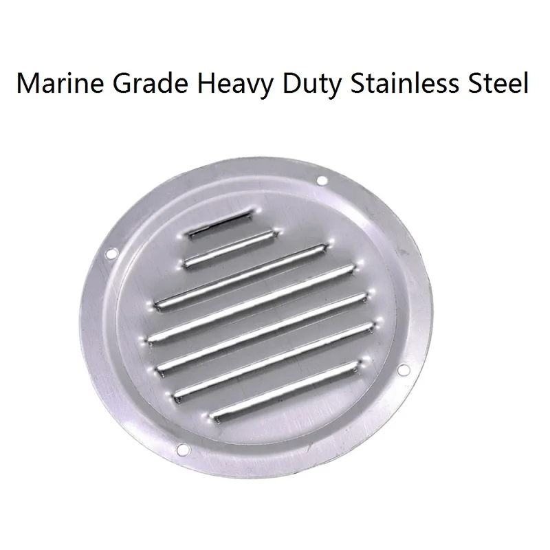 1PCS Round Louvered Vent Cover 316 Stainless Steel 4 inch 5 inch Mirror Polish Air Vent Cover For Marine Boat Hardware
