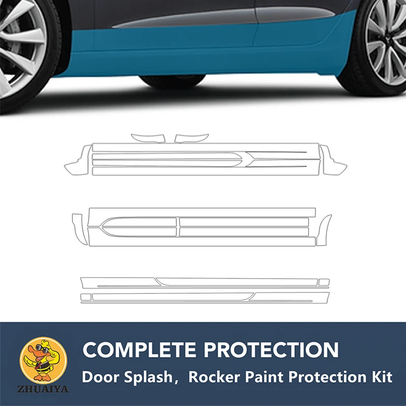

PreCut Rocker Panels Paint Protection Clear Bra Guard Kit 7.5mil TPU PPF For VOLKSWAGEN GOLF GTI 4DOOR 2DOOR Base 2010-2014