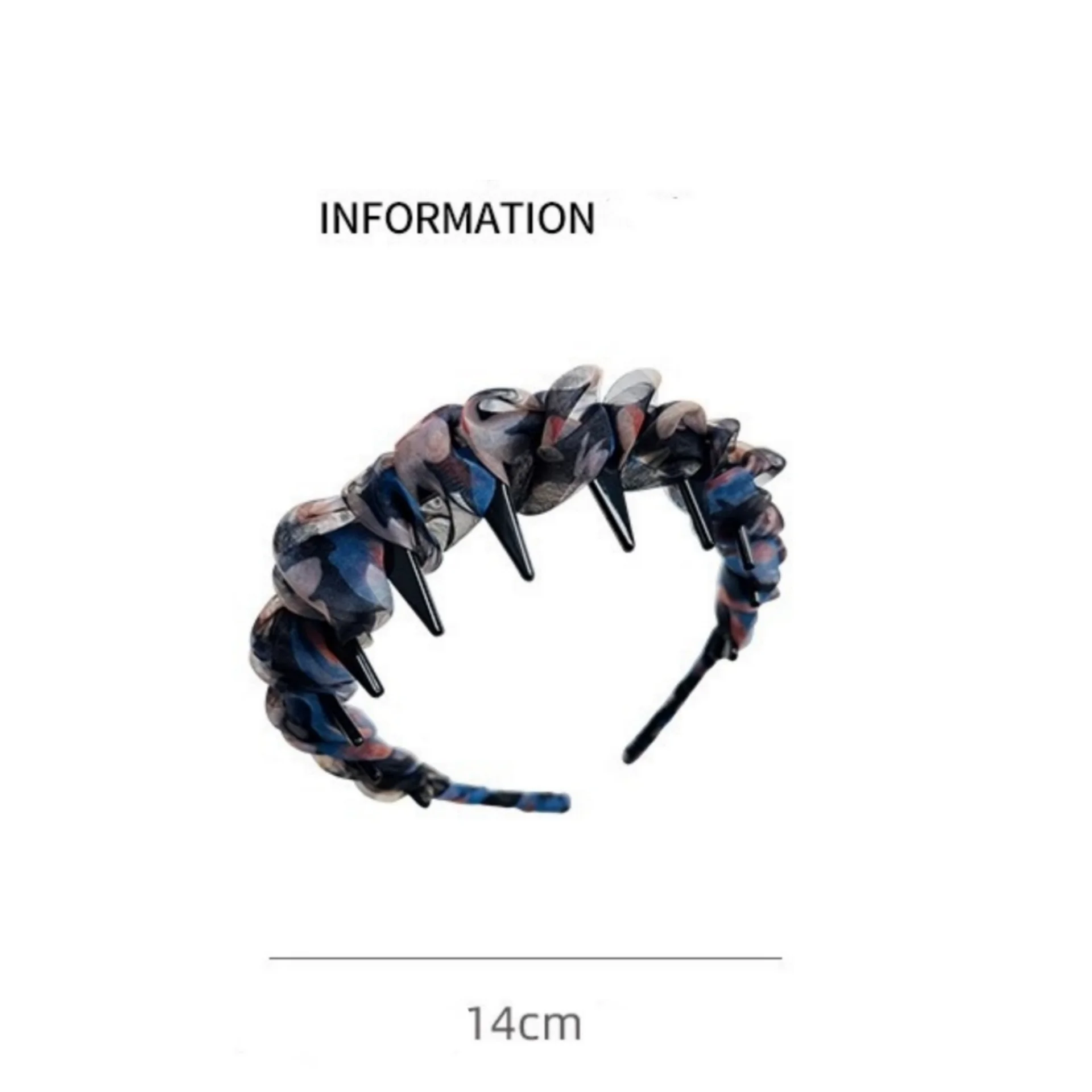 1PC Trendy Twisted Chiffon Headbands: Suit for Daily Looks, Functional for Face - Washing, Chic Hair Accessories