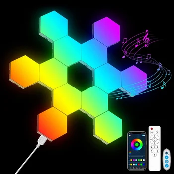 RGB LED Hexagon Light – Bluetooth & APP Control