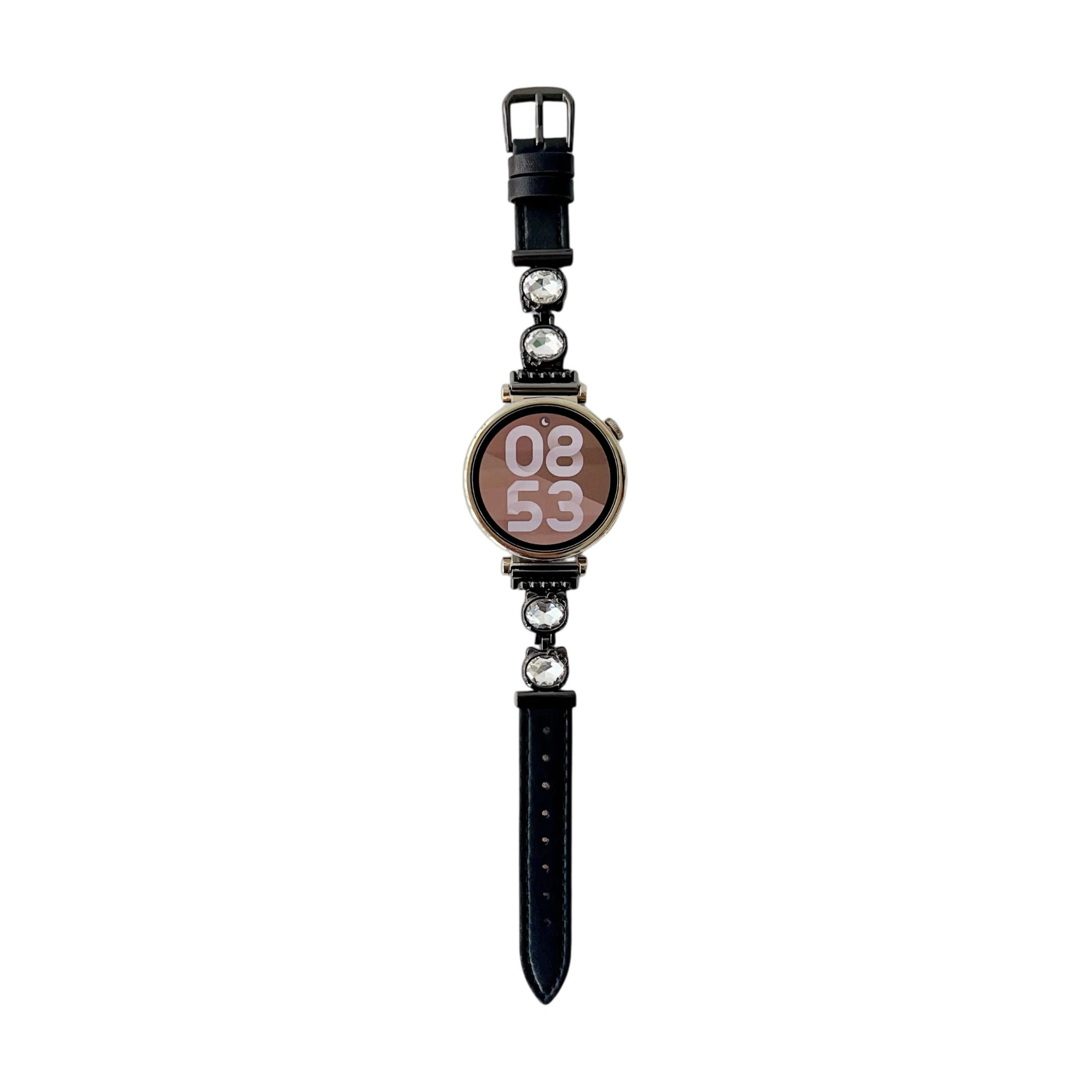 Katzenkopf-Leder-Spleißarmband für 18–20 mm Universalarmband für Huawei Watch GT4/5 41 mm 46 mm Fit3 GT3 Pro 46 mm weibliches Armband – Detail 10