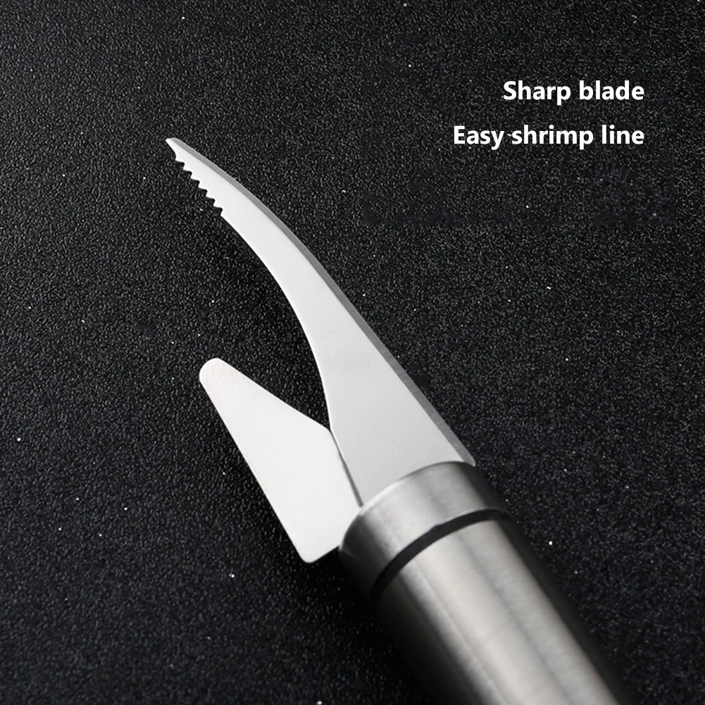 Stainless Steel Shrimp Peeler Multifunctional Shrimp Deveiner Fishing Fish Maw Lobster Shell Remover Peel Kitchen Seafood Tools shrimp peeler
