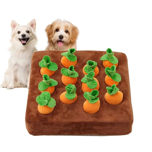 Carrot Crop Interactive Nosework Dog Toy