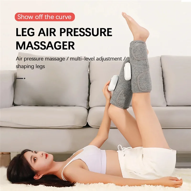 Hot Selling-Electric Leg Massager Wireless Rechargeable Air Compression Calf Massage 3 Modes 360&deg; Air Pressure Bag Leg Massa