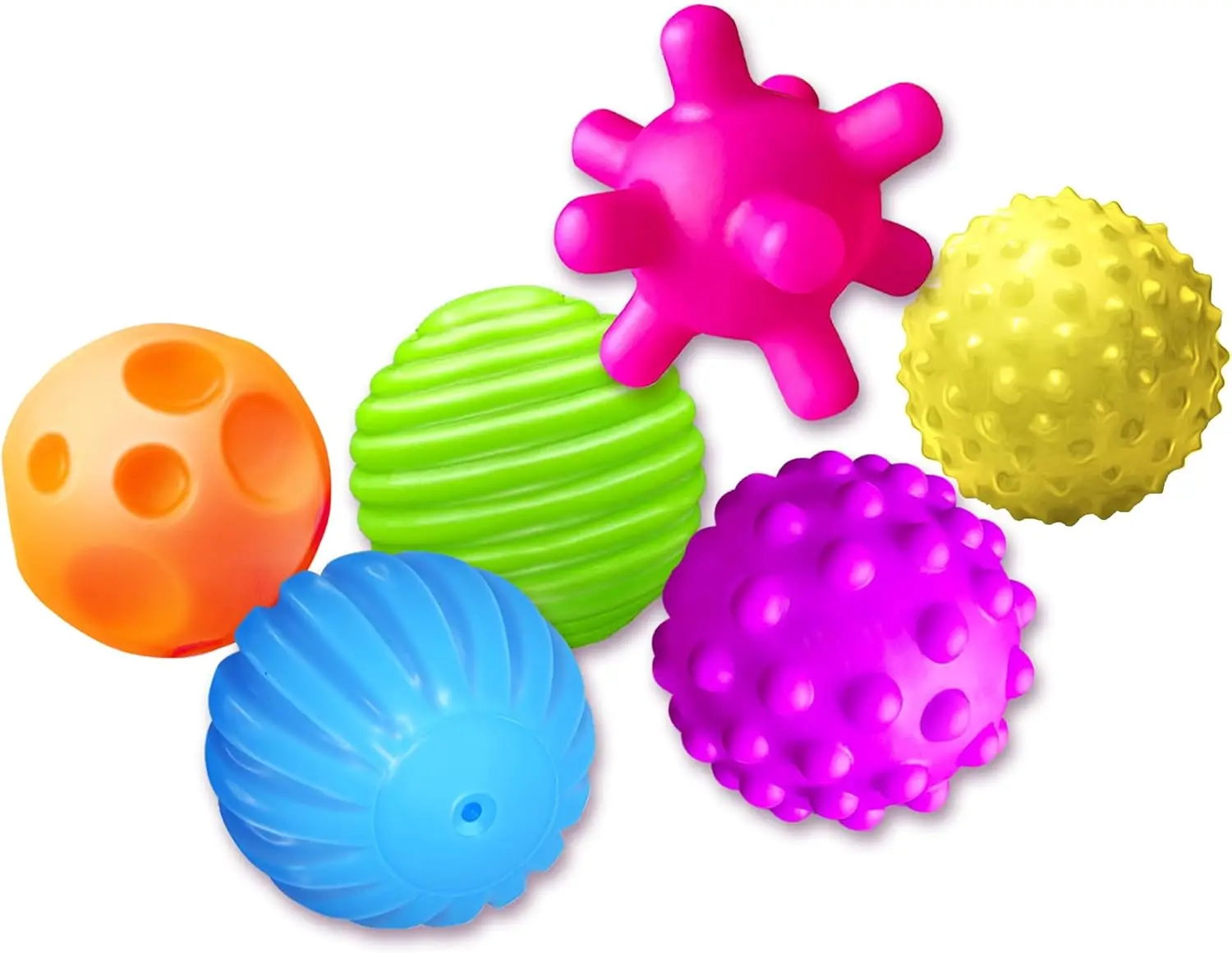 Sensory Balls for Babies Sensory Baby Crawling Toy Activity Textured Soft Bouncy Ball Rattle Montessori Toys for Babies 3+ Month 3