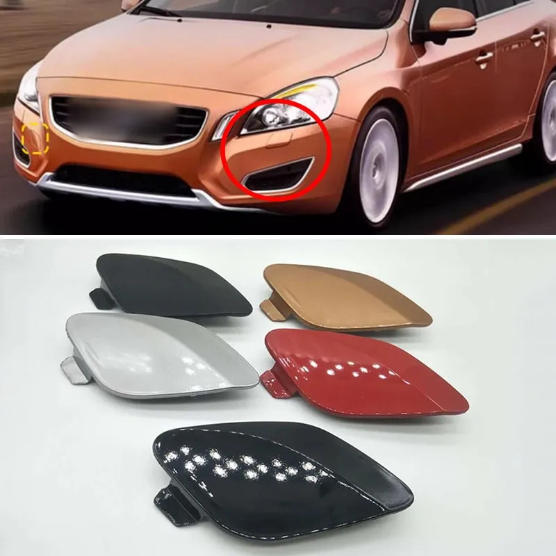 Tapa Para Gancho De Remolque Volvo S60 2011-2013 - Lado Derecho Delantero, Número OE 39802519, Color Negro