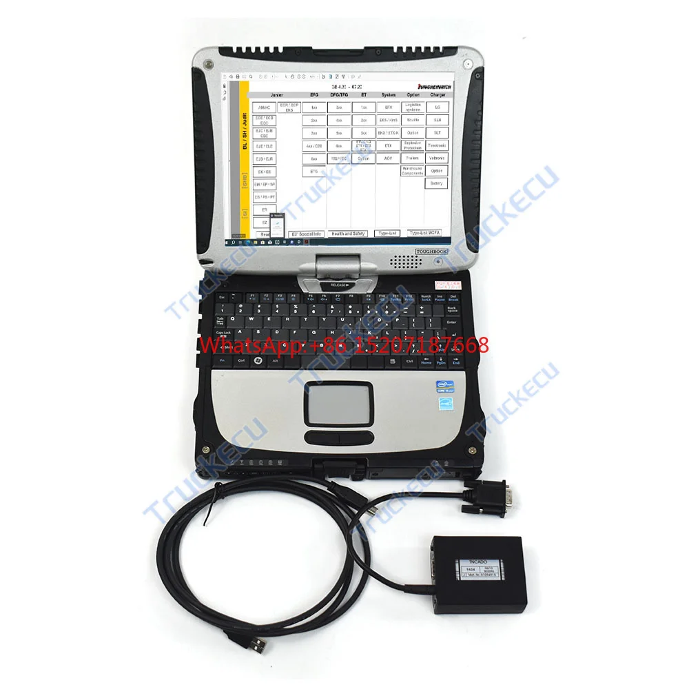 

Ноутбук CF19 + Judit4 для телефона, инструмент для диагностики автопогрузчика и автопогрузчика ET & SH