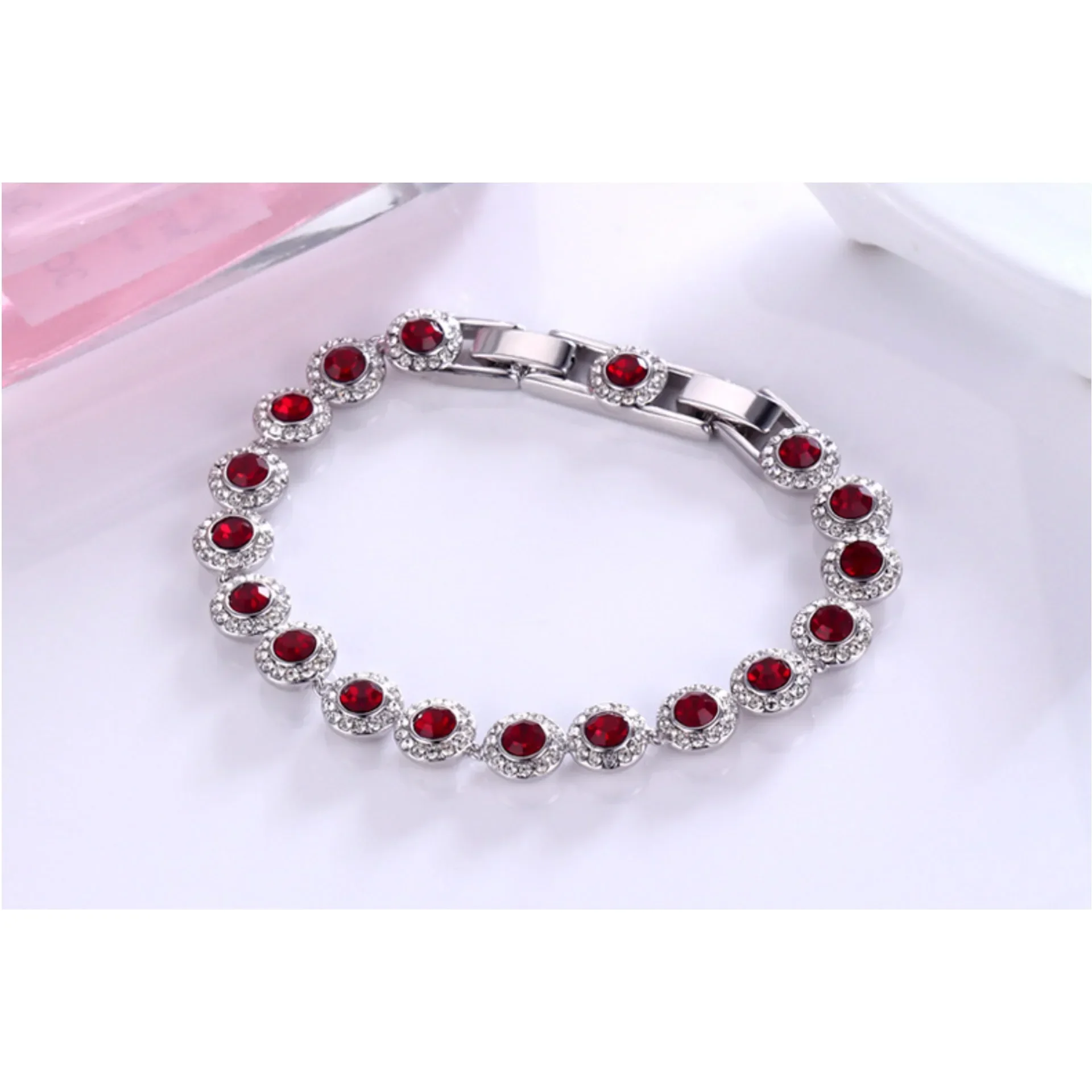 2025 New Original High Jewelry Set Fine Charm Bracelet Earrings Matching Perfect Crystal Necklace for Women Wedding Gift 2