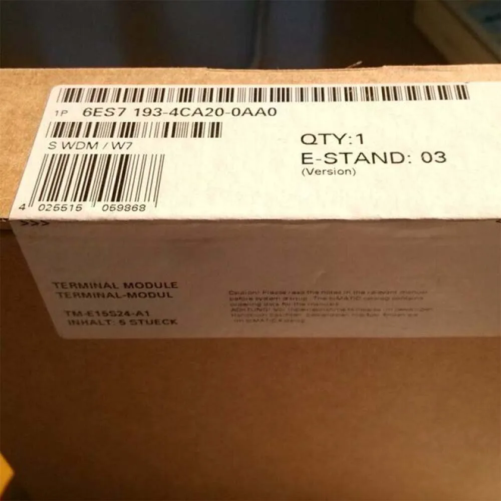 Per Modulo Plc Siemens 6Es7193-4Ca20-0Aa0 In Scatola