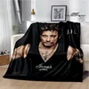 French rock star Johnny Hallyday blanket picnic blanket vintage blanket home travel bed blanket thin blanket birthday gift 6