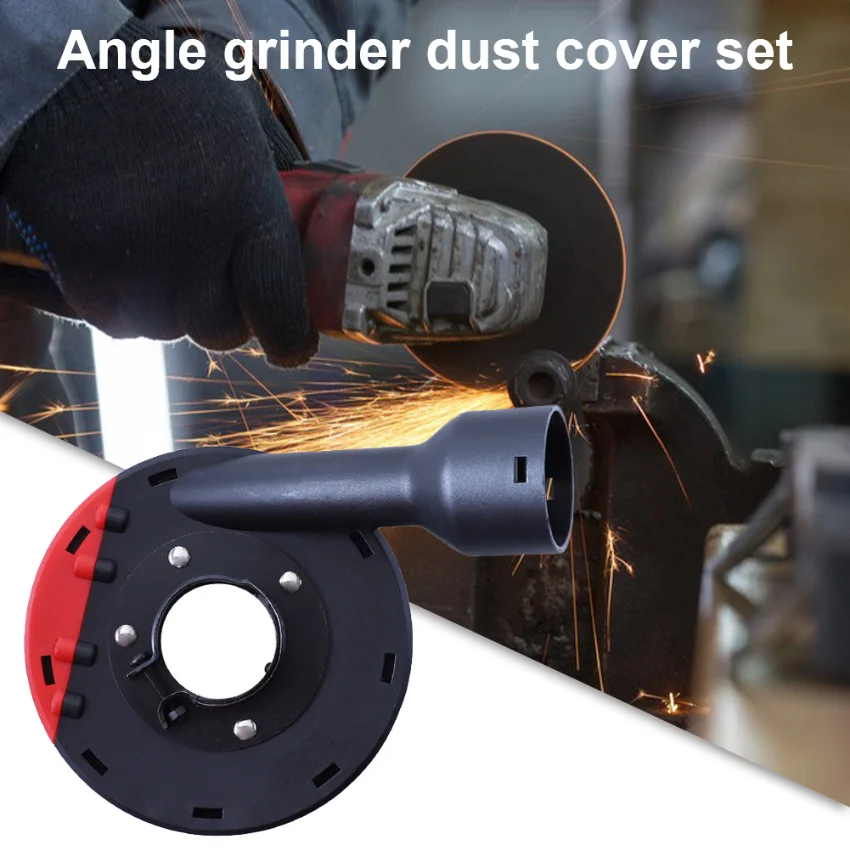 

100/125mm Universal Surface Cutting Dust Shroud For Angle Grinder Built-in Tight Bristles Dust Collector Attachment Cover Tool