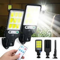 Outdoor Solar LED Lights Waterproof 8000Lumen Super Bright Wall Lamp With Motion Sensor Remote Control Garden Street Light