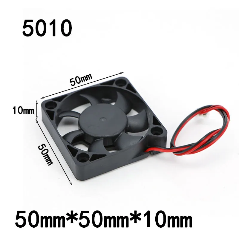 5cm 5010 50mm 50x50x10mm Fan DC 5V 12V 24V Hydraulic Bearing Brushless Cooling fan 50x10mm 2PIN xh 2.54 h