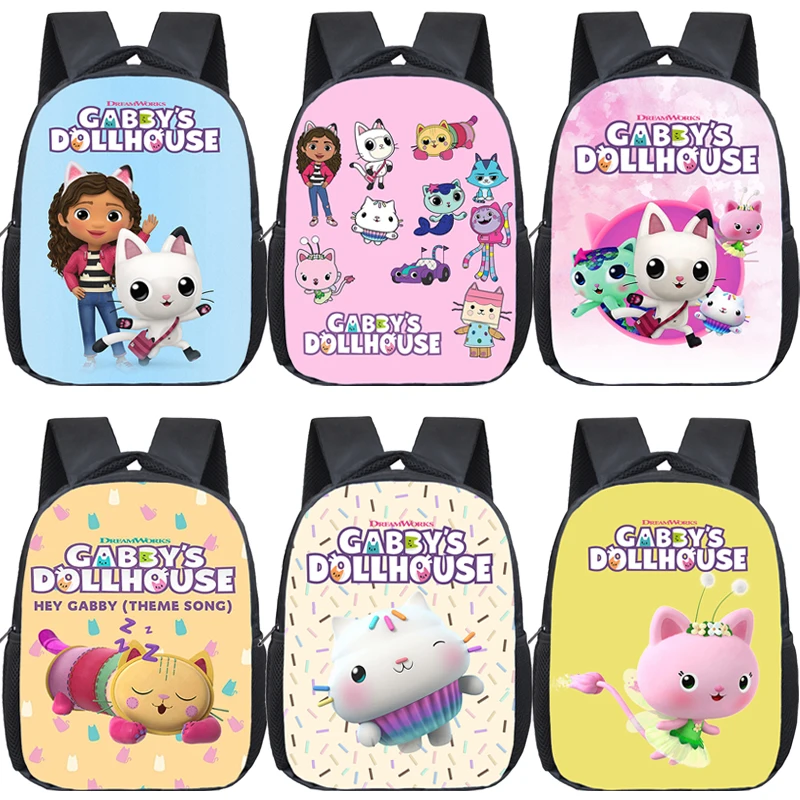 

Школьный портфель для кукольного домика Gabby, детский рюкзак, милый розовый рюкзак для книг для детского сада, рюкзаки для начальной школы для девочек, рюкзак