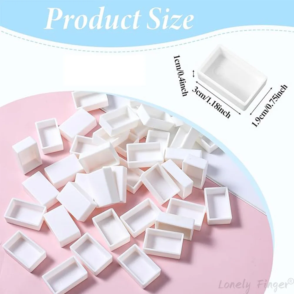 3.2ml 플라스틱 빈 수채화 물감 전체 팬 빈 팔레트 여행 통 페인트 케이스 수채화 아크릴 팔레트 용 빈 팬