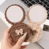 Espejo de bolsillo compacto para maquillaje