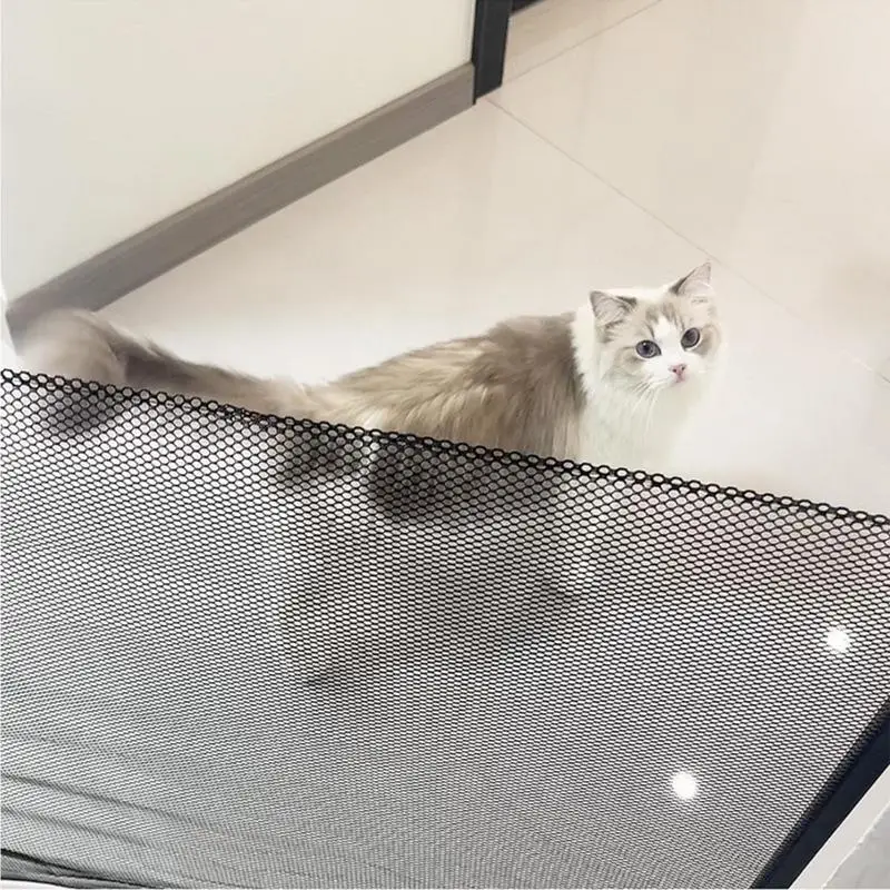 Child Safety Gate For Doorways No Punching Kid Isolation Net Safety Multifunctional Easy Install Pet Gates For Stairs Outdoor