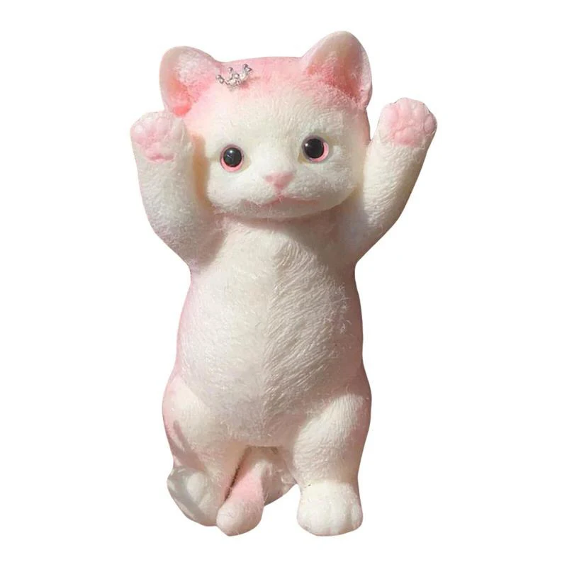 1PC Kitty Cat Silicone Squeeze Toy Stress Release Gift