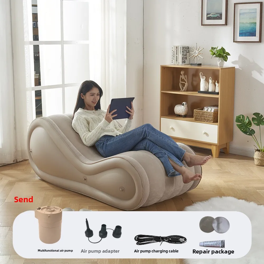 ספה נפחת, כיסא נוחות, ספה ניידת לחוץ, מיטת אוויר לבית, מיטת כיף, ספה עצלה, ארגונומיקה, הובלת אוויר