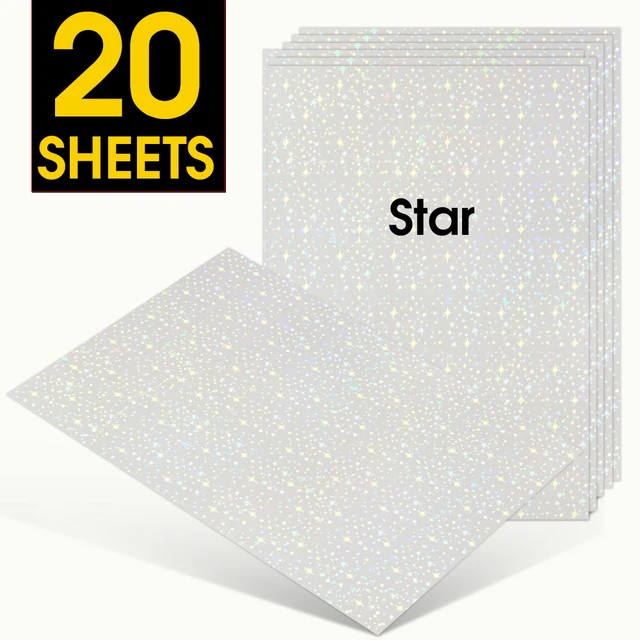 Holographic Self-Adhesive Vinyl Sticker Paper – Waterproof – Blank