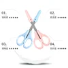 Stainless Steel Nose Hair Scissors Elbow Round Head Oblique Nose Hair Scissors Nose Hair Scissors with Protective Cover 5