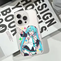 Kawaii Miku Soft Transparent Shockproof Phone Case - iPhone 12 (Z1)