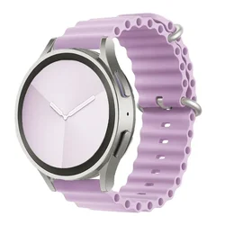 Ocean Blue Silicone Watch Band - Premium 22mm/20mm Strap, Versatile and Stylish Bracelet - 22mm watch band (Light purple 20)