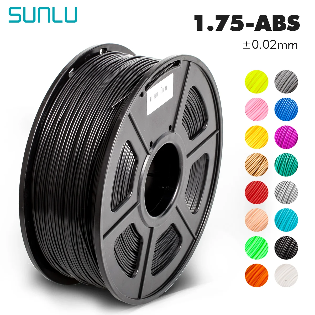 SUNLU ABS 3D Printer Filament 1kg 1.75mm Spool Acrylonitrile Butadiene Styrene Consumables For 3d Printer Model Printing