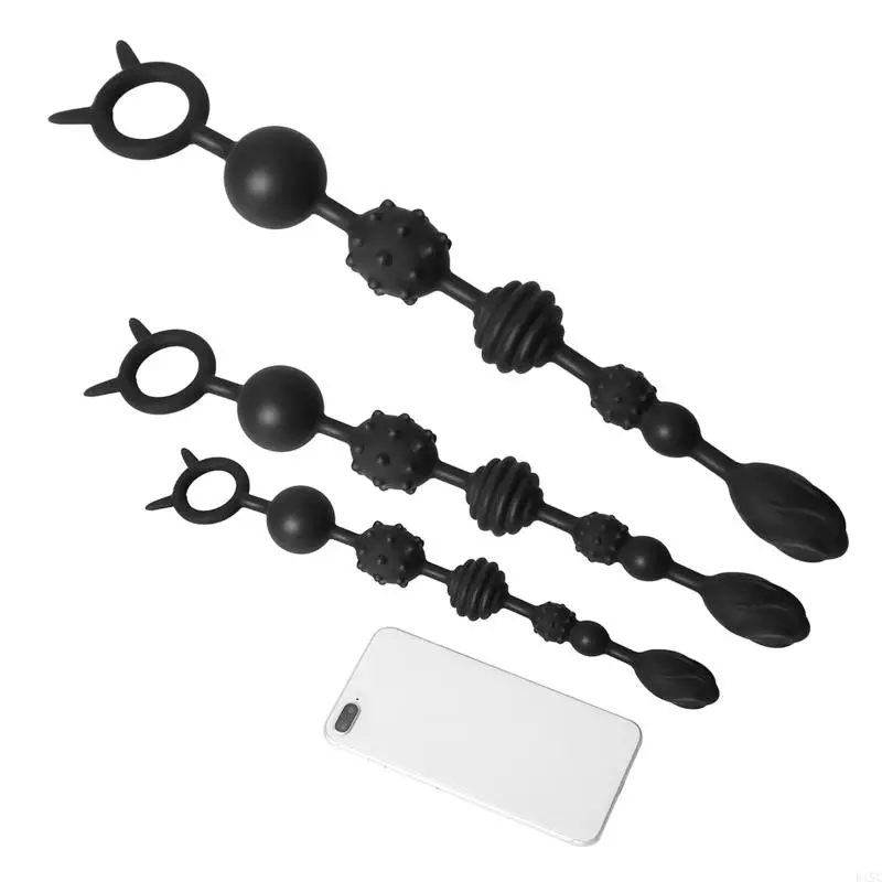 Plug Anal Beads de Silicone Leten Little Devil Espiral