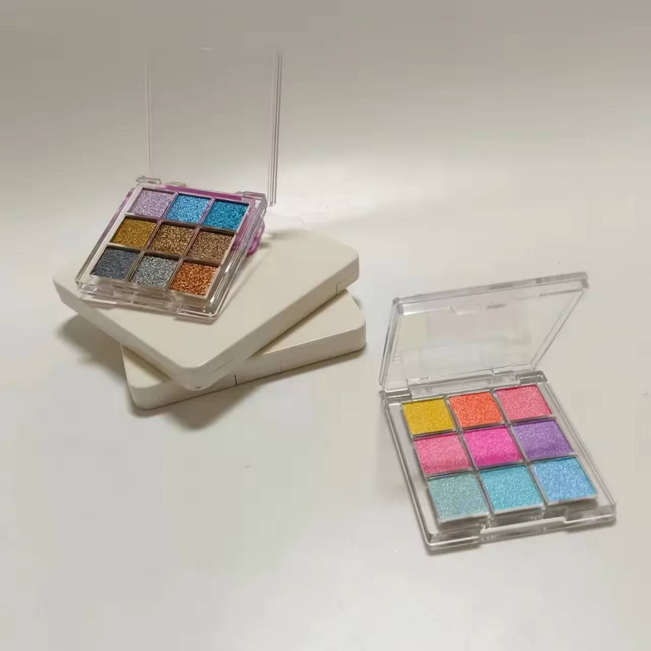 High-end super multi-chrome 9 color eyeshadow palette Perfect Color Shifting High Pigment duochrome multichrome