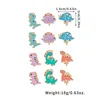Cartoon Ear Clip Without Ear Hole Korean Edition Short Style Cat Ear Hanger Alloy Dinosaur Kids Clip Earrings Children Accessory 3