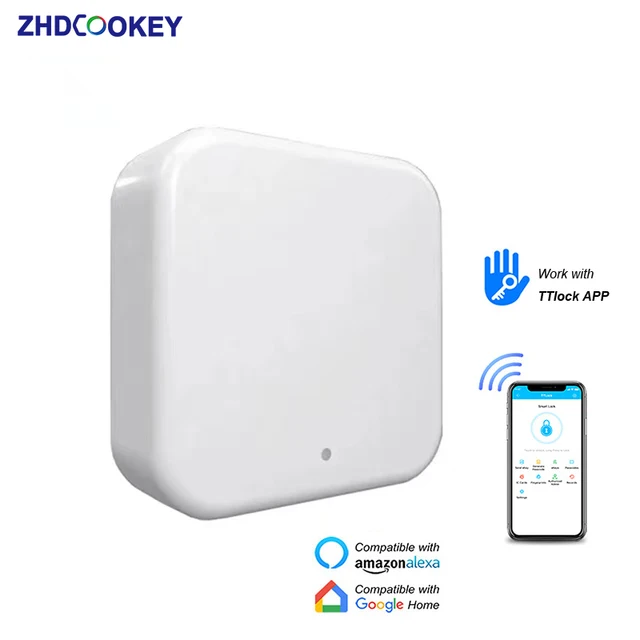 G2 TTlock สมาร์ทโฟนรีโมทคอนโทรลล็อคปลดล็อกบลูทูธ Wifi Converter TTLOCK WIFI Gateway สำหรับประตูล็อคอัจฉริยะ 1