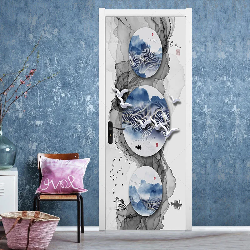 Adesivi Murali Foresta Bambù - Decorazione Porta Rimovibile E Riutilizzabile - Foto 8