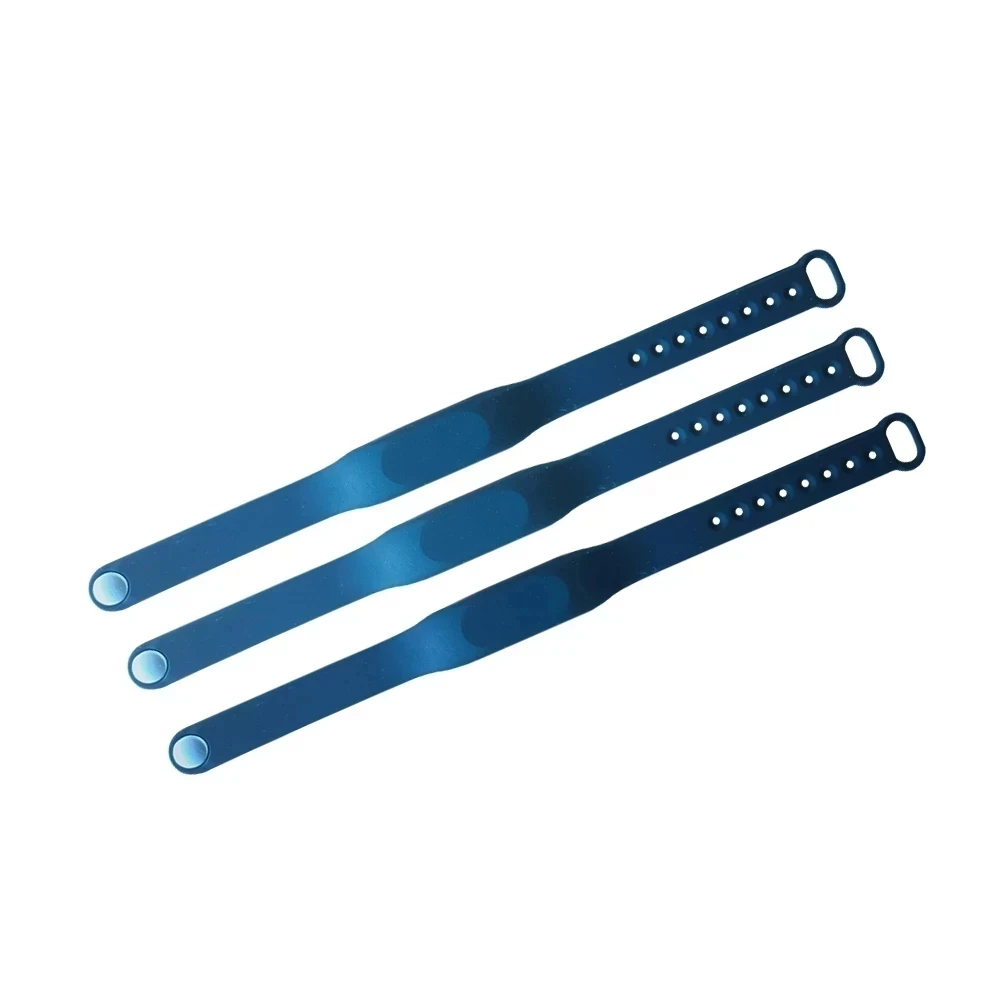 5Pcs High Quality Waterproof RFID IC 13.56MHz S50 1K Read Only NFC Adjustable Black Bracelet Wristband Wrist Band Tag Card 2