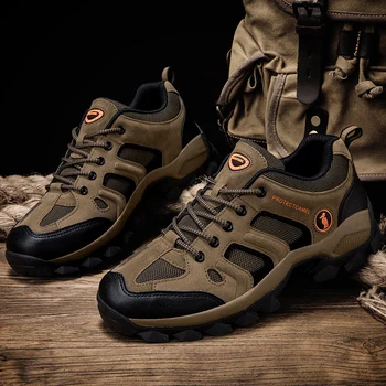 Hiking Shoes Men Mountain Climbing Shoes Outdoor Sneakers Top Quality Tourism Jogging Trekking Sneakers Non-slip Classics Comfy 6