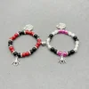 Bracelets d'amitié assortis araignée pour Couples Bracelets porte-bonheur araignée Bracelets d'amitié magnétiques pour 2 Bracelets d'Halloween