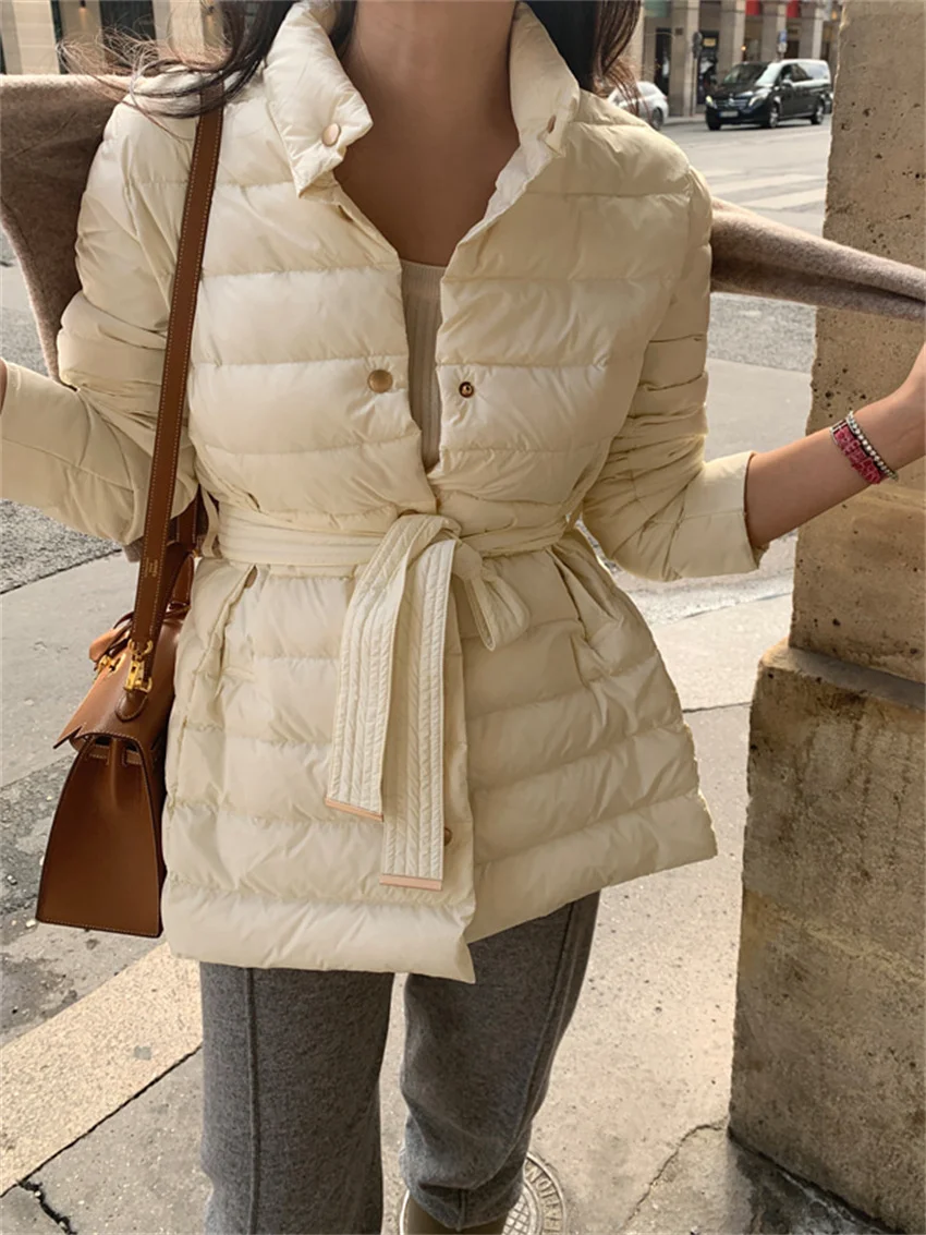 

Женские облегающие парки Alien Kitty, Элегантные зимние повседневные свободные теплые пальто в стиле High Street с хлопковой подкладкой, 2024