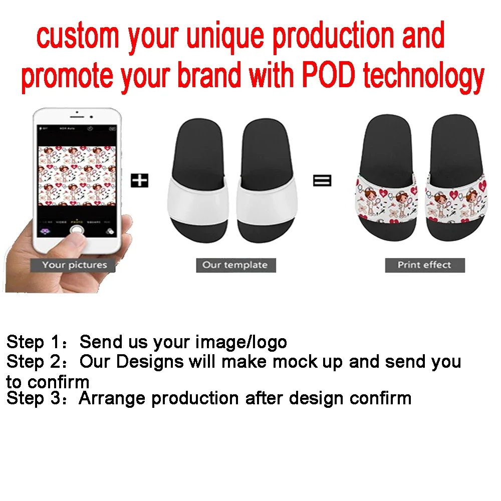 W-Wednesday Girls Home Slippers Summer A-Addams High Quality New Beach Slip On Sandals Couple EVA Light Non-slip Slippers