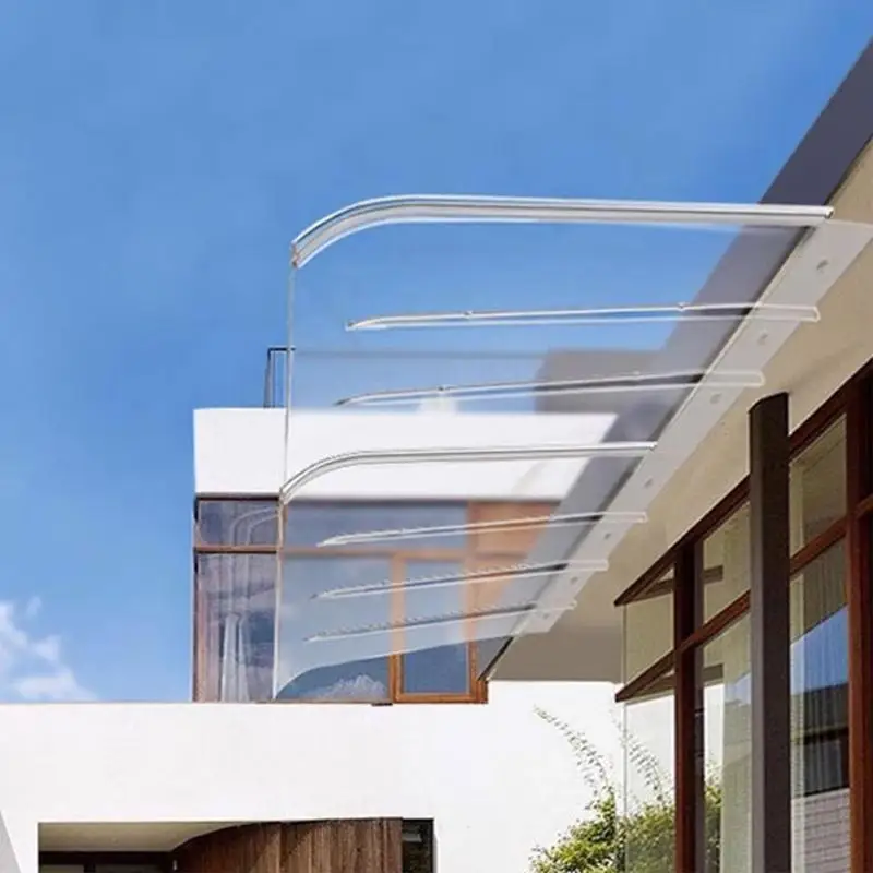 Window Awning Window Awning Front Door Canopy Durable Transparent Roof Window Awning Cover Outdoor Cover For Outdoor Balcony