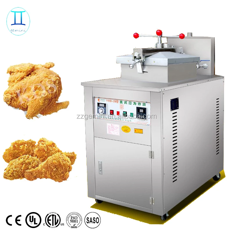 Chicken Pressure Fryer, 16L Chicken Fish Pressure Fryer Machine, 3000W  Tabletop Restaurant Kitchen Frying Machine with Automatic Power-off  Functions