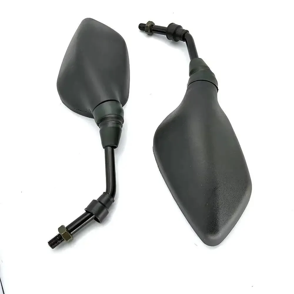 범용 10mm 오토바이 거울 2개 - 스쿠터, 전기 자전거, 모페드용 볼록형 백미러