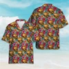 Hawaiian Burger Delicious 3D Printed Short Sleeve Shirts For Men Clothes Casual Hamburger Food Women Blouses Cute Beach Shirt 3
