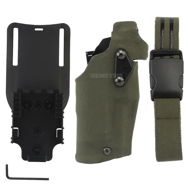 FOCUHUNTER étui de Gant à poignée Tactique en Caoutchouc Couverture de Pistolet Anti-dérapant Armes de Poing étui Accessoires de Pistolet pour GK 17/19/20/21/22/23/25/31/32/34/35/37/38, M92