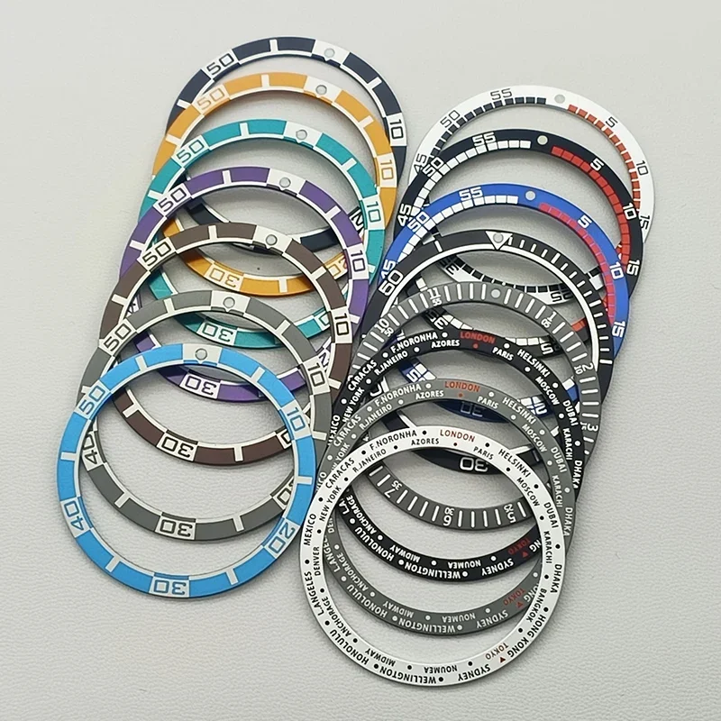Flat Aluminum Watch Bezel Insert - 38x31.5mm