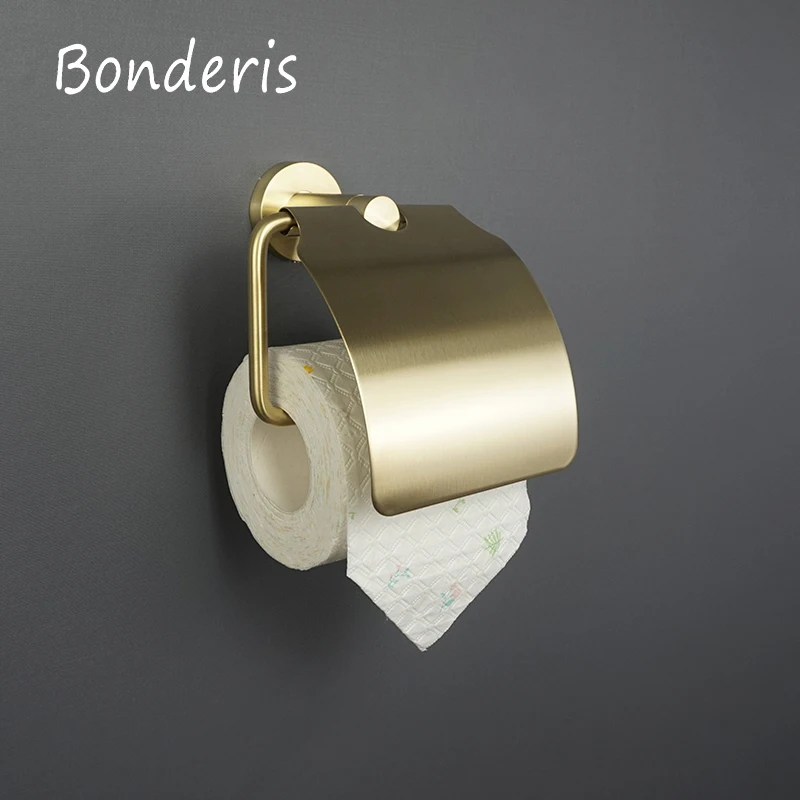 Brushed Gold Bathroom Accessories Toilet Brush Holder Paper Holder Towel Ring Bar Shelf Clothes Hook Soap Dispenser Cup Paper Towel Holder Toilet Paper Holder Towel Hook Bathroom Hardware Set Bathroom Hardware Accessories