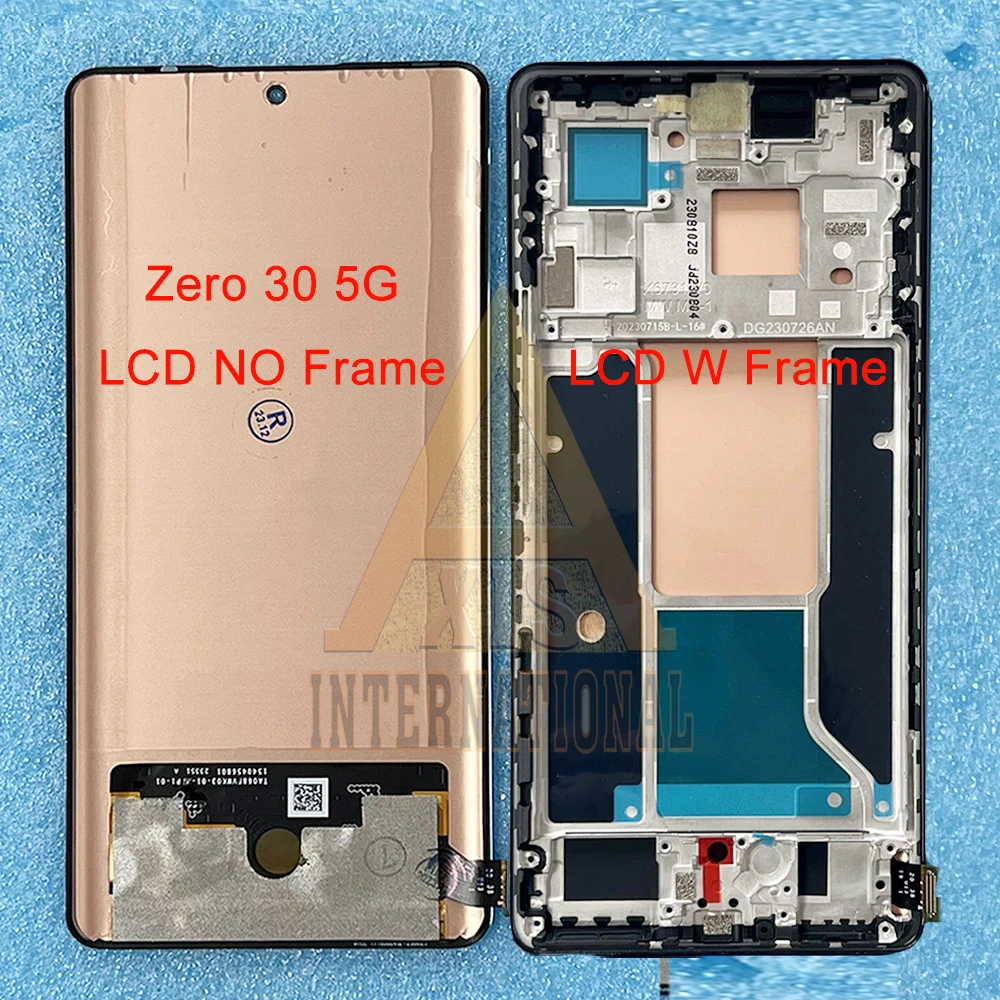 

6.78'' AMOLED Original For Infinix Zero 30 4G LCD X6731B LCD Display Screen Touch Digitizer For Infinix Zero30 5G X6731 Frame