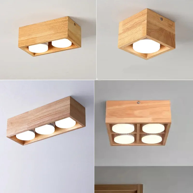 

Japanese Minimalist Raw Wood Ceiling Lights Lamp For Bedroom Study Living Room Aisle Corridor Cloakroom Indoor Lighting Decor