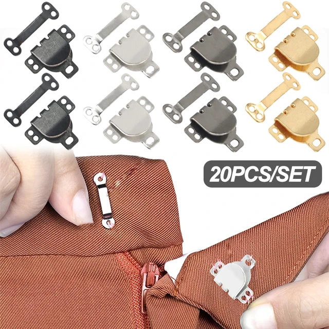 100 Set Invisible Sewing Hook and Eye Closure for Clothing Bra Jacket Hooks  Replacement Sewing Craft Buckle Garment Accessories