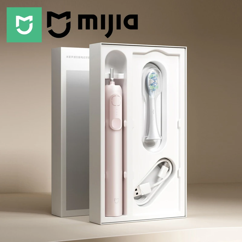 MIJIA 음파 진동 전동 칫솔, 놓친 부분에 대한 스마트 알림, IPX7 방수..
